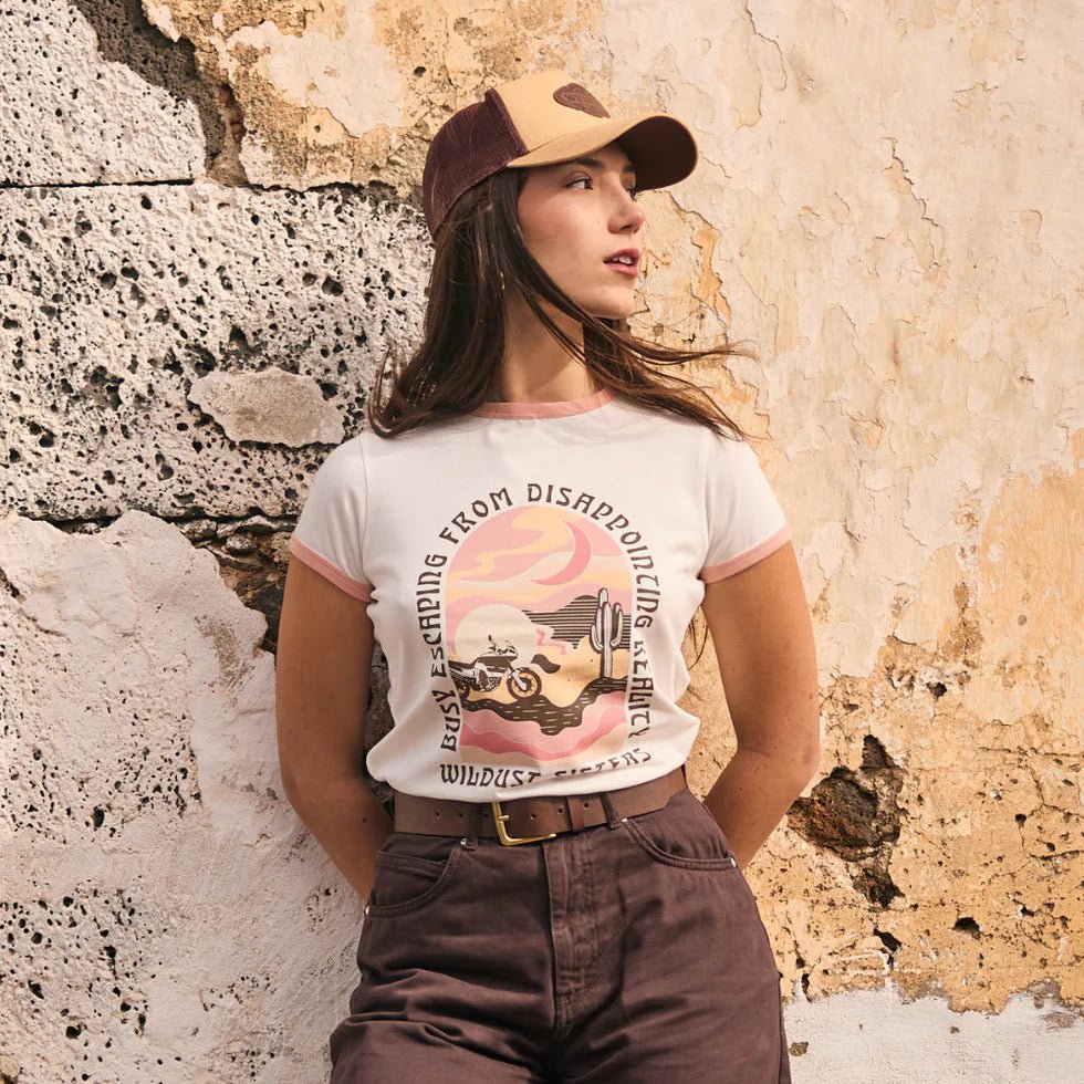 Wildust Sisters Desert Ride Ringer T-Shirt | Veloce Club