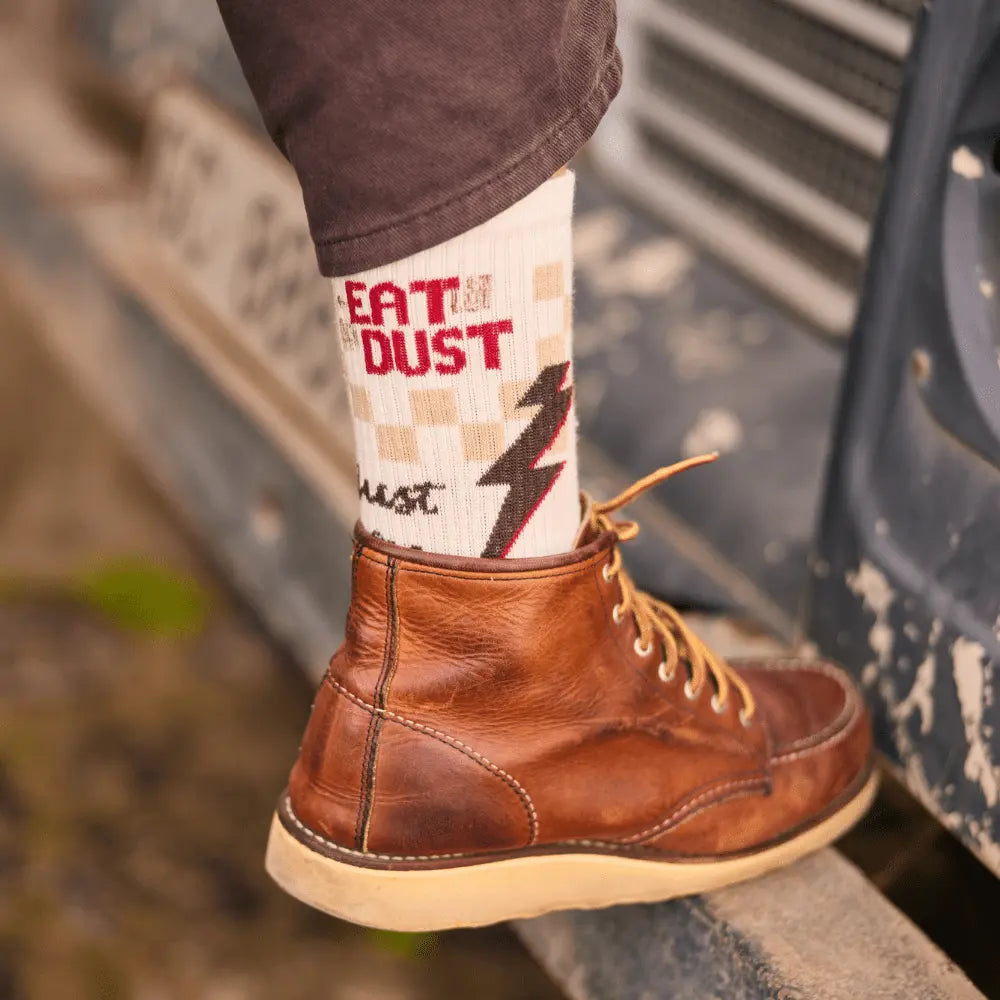 Wildust Sisters Eat Dust Ladies Socks in White