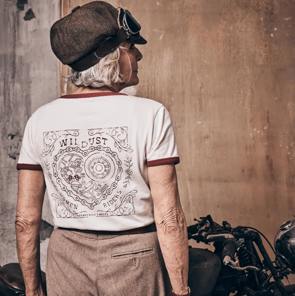 Wildust Sisters Heart Ride T-Shirt in White
