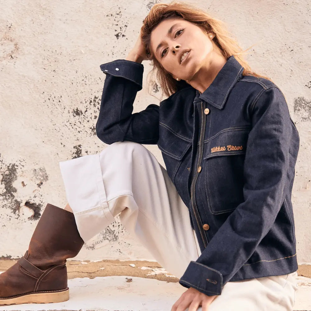 Wildust Sisters Heritage Denim Jacket available at Veloce Club