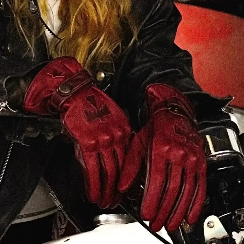 Wildust Sisters Sunclaw Women's Motorcycle Gloves - Red | Veloce Club