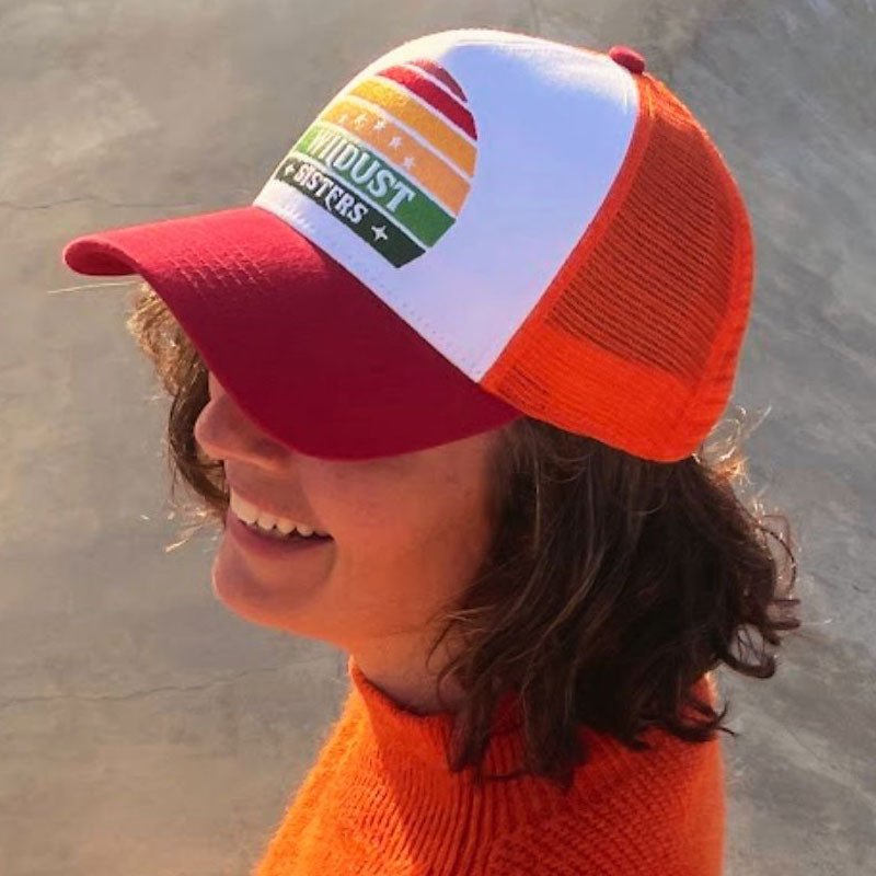 Wildust Sisters Miami Women's Trucker Cap in Red - available at Veloce Club