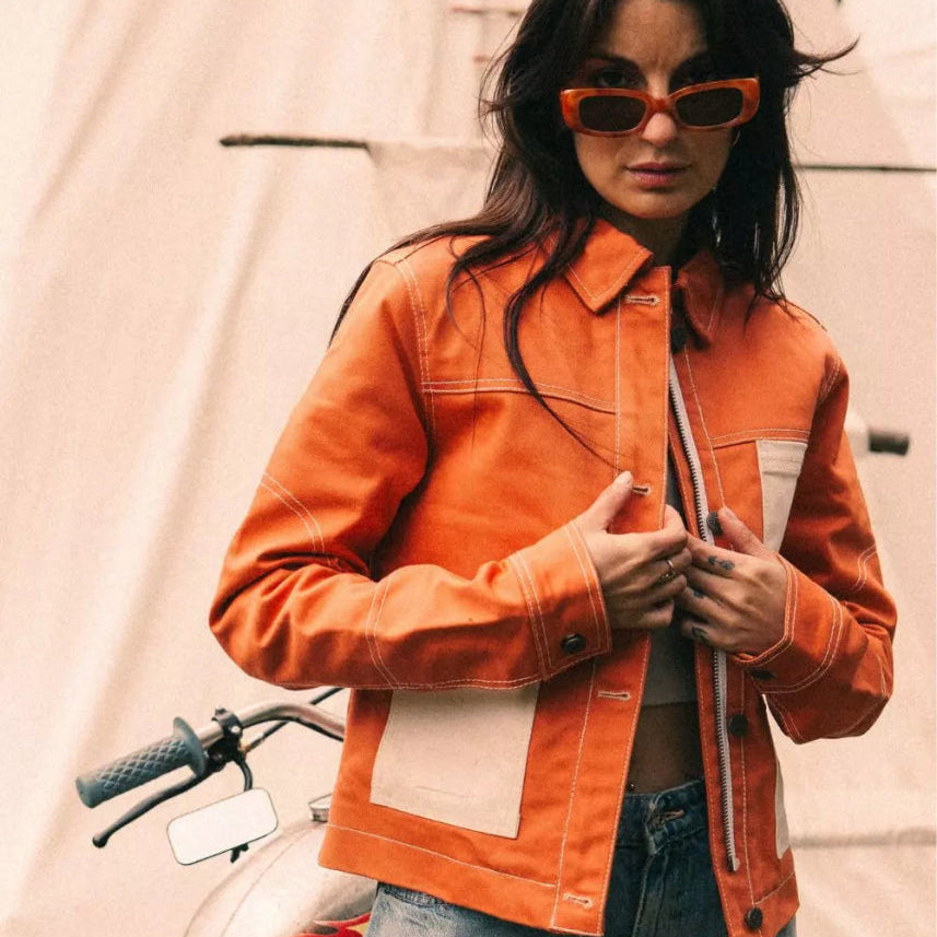 Wildust Sisters Pioneer Moto Jacket - Brick | Veloce Club