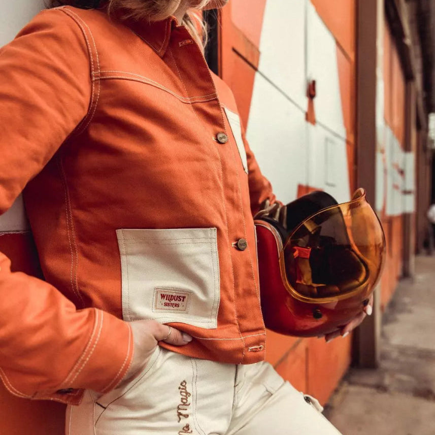 Wildust Sisters Pioneer Moto Jacket - Brick | Veloce Club