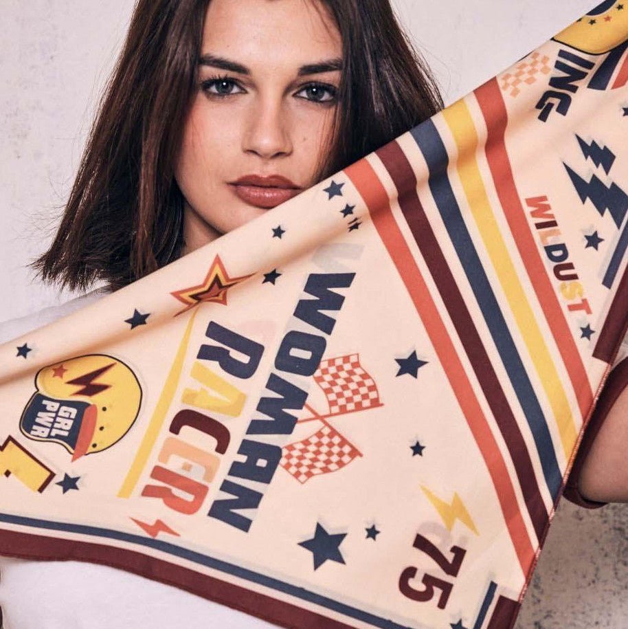 Wildust Sisters Pole Position Moto Scarf available at Veloce Club