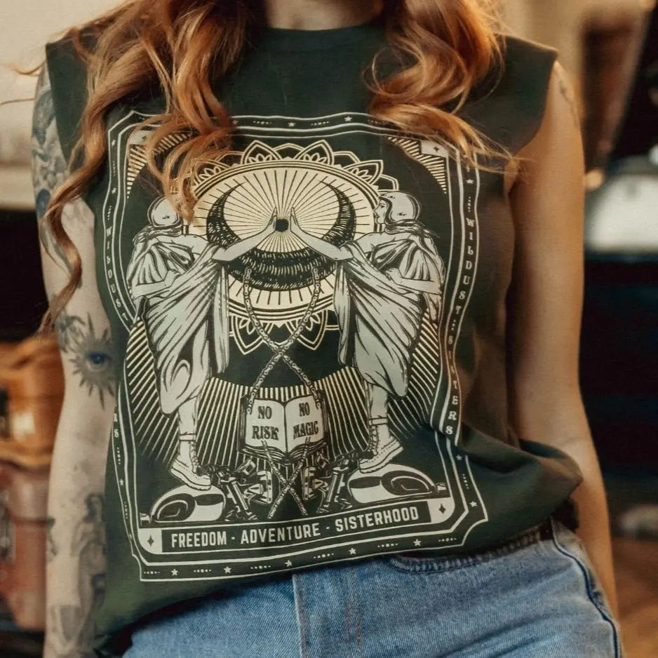 Wildust Sisters Pray Tank - Green | Veloce Club