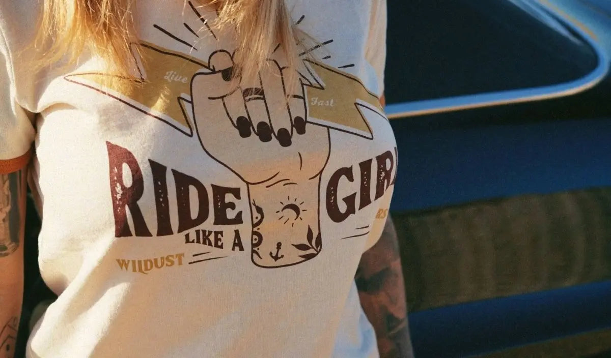 Wildust Sisters Ride Like a Girl T-Shirt | Veloce Club