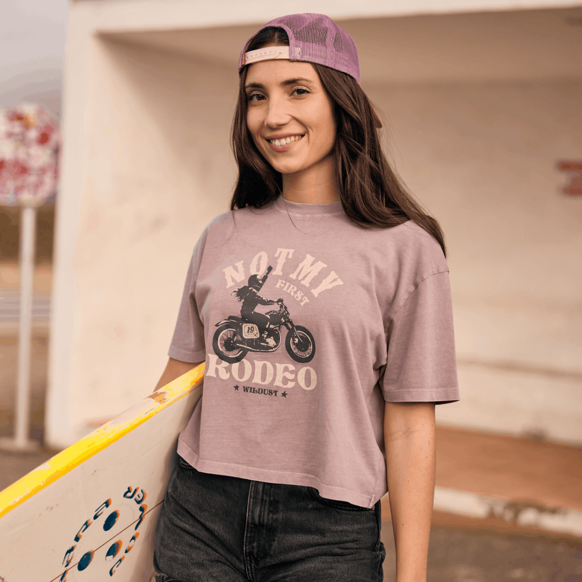 Wildust Sisters Rodeo T-Shirt in Lilac available at Veloce Club