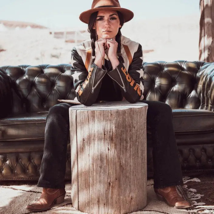 Wildust Sisters Stars & Stripes Jacket - Khaki | Veloce Club
