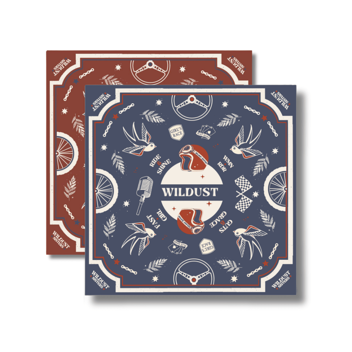 Wildust Sisters Victory Moto Scarf available at Veloce Club