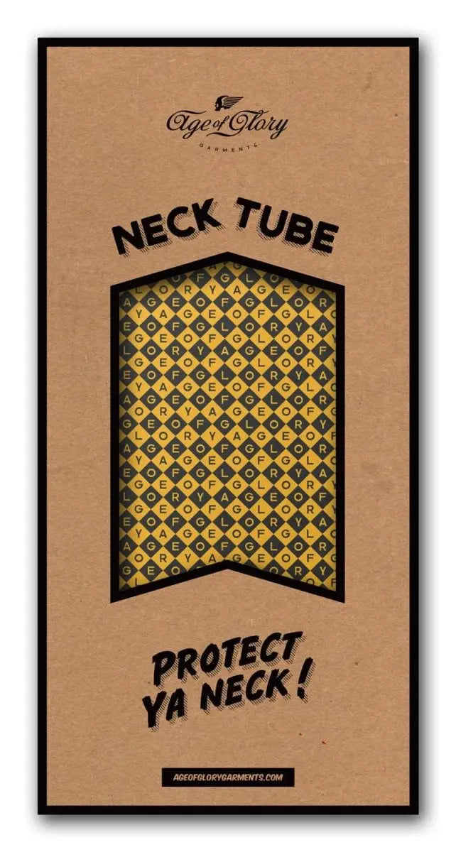 Age of Glory Diamonds Neck tube in Yellow & Black | Veloce Club
