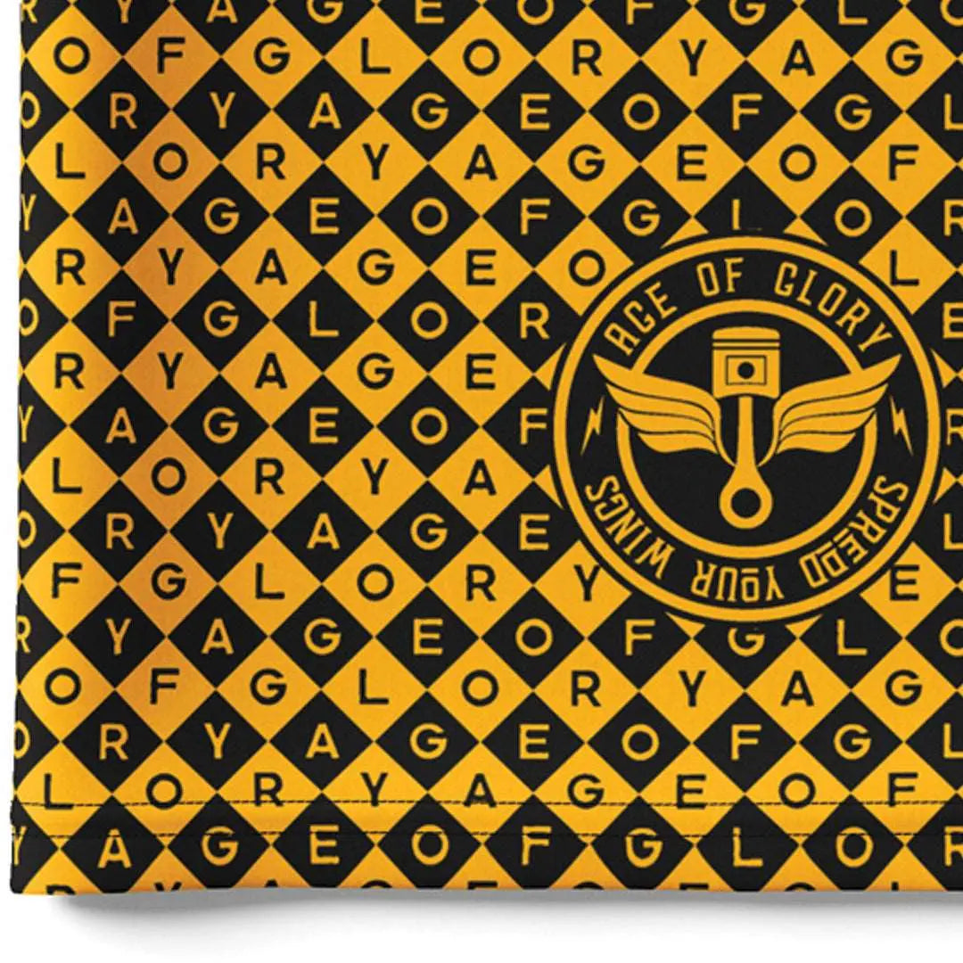 Age of Glory Diamonds Neck tube in Yellow & Black | Veloce Club