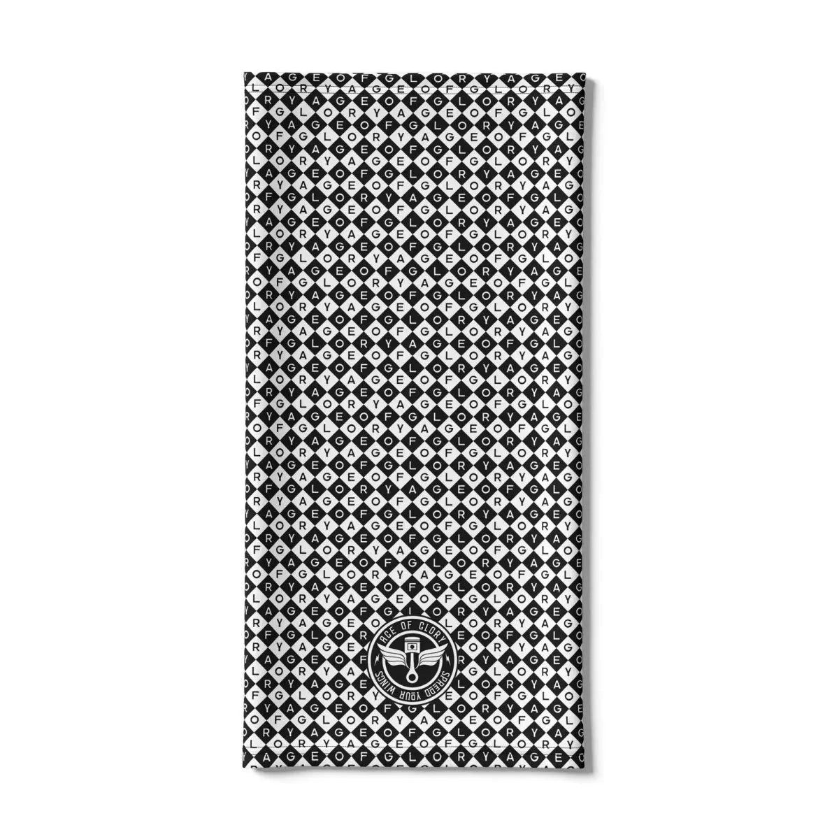 Age of Glory Diamonds Neck tube in Black and White | Veloce Club