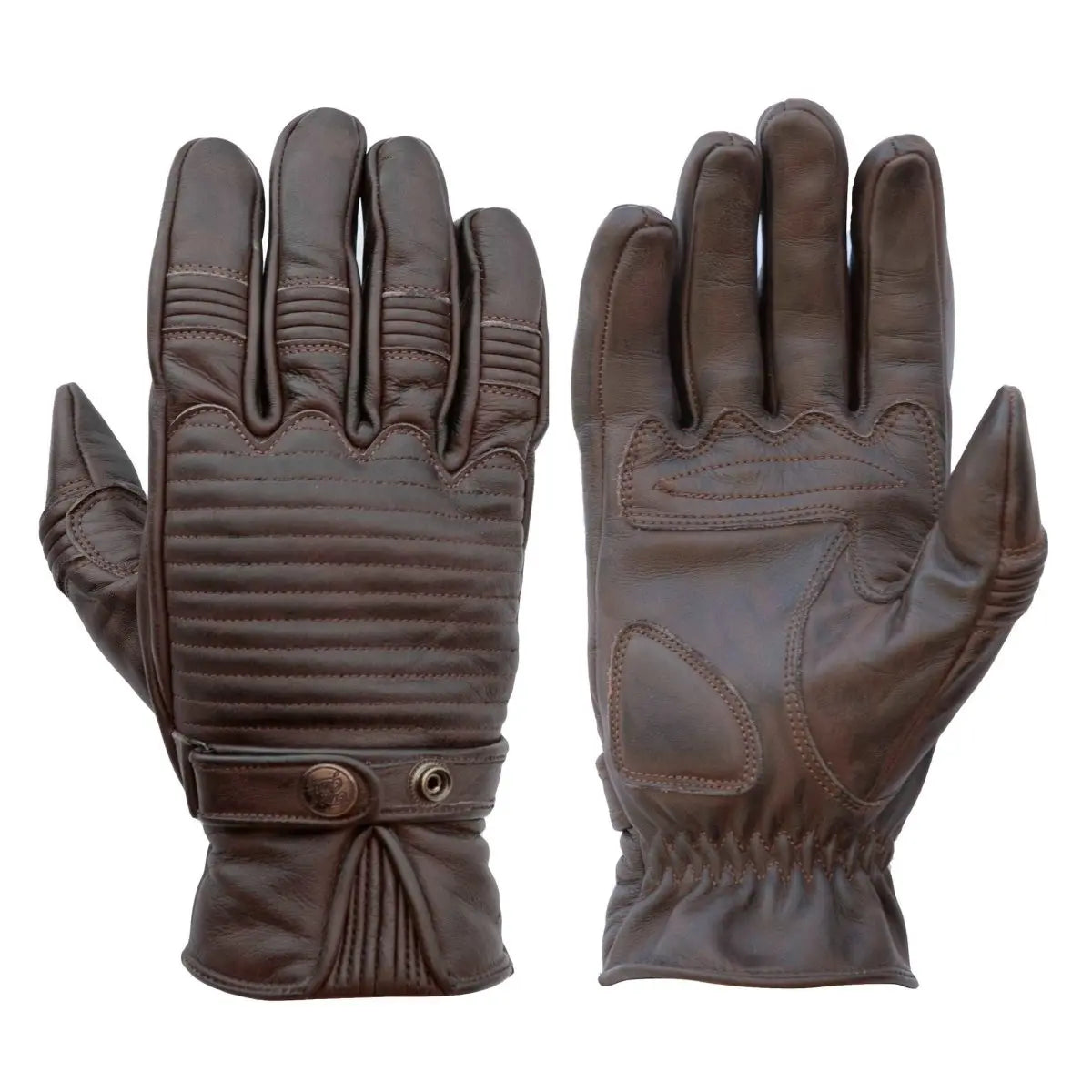 Age of Glory Garage Leather Gloves in Brown | Veloce Club