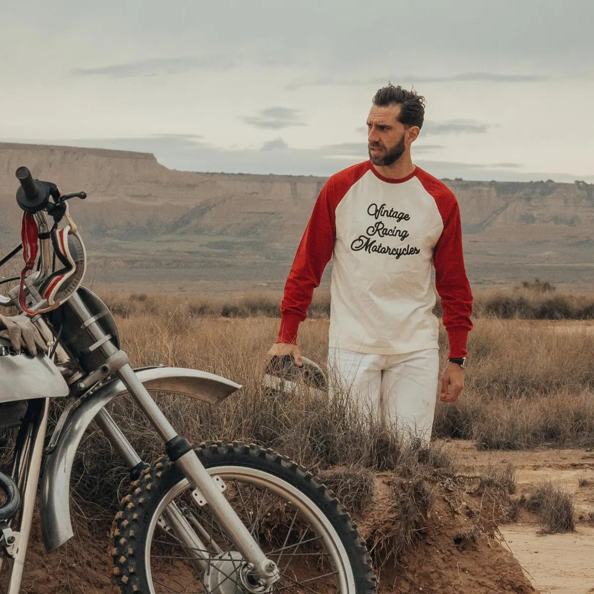 Age of Glory Heritage Long Sleeve in Ecru and Burgundy
