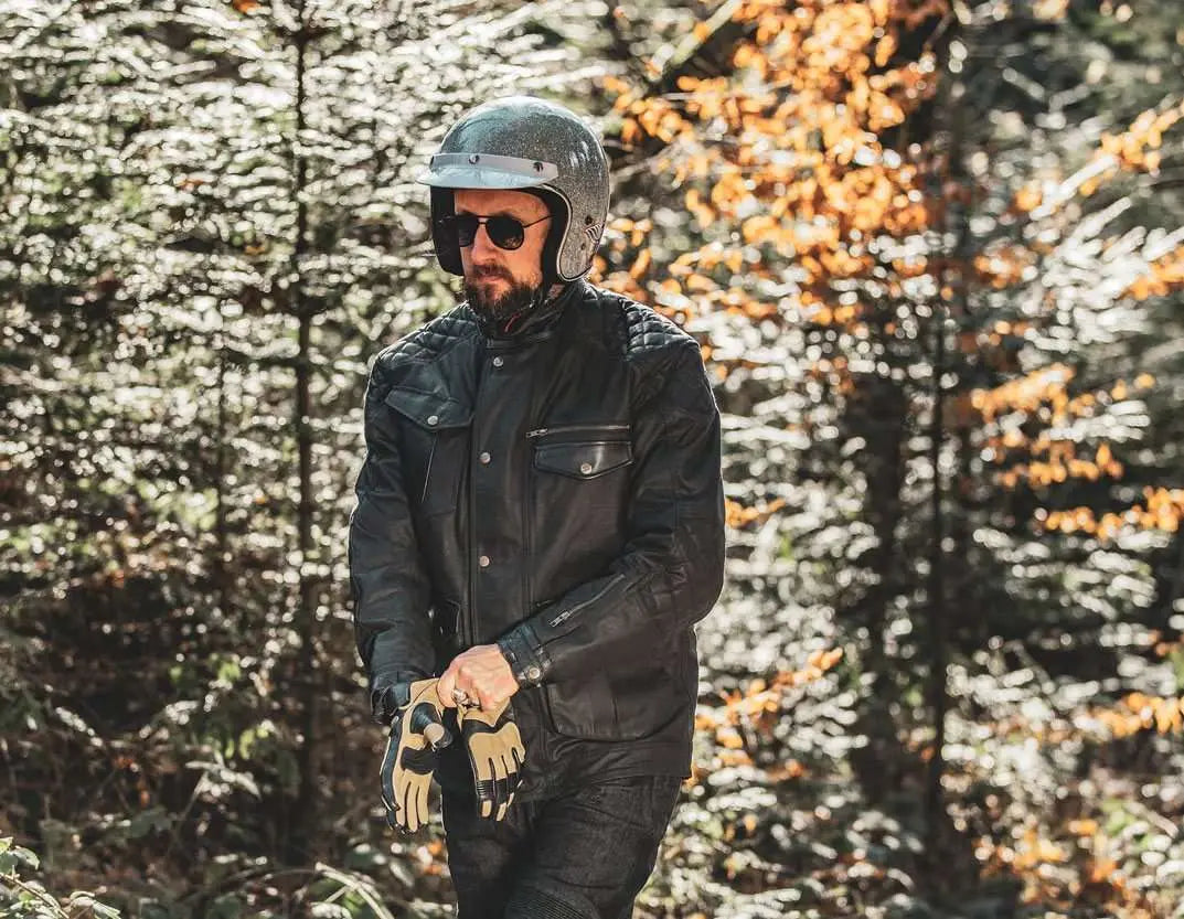 Age of Glory Mission Waxed Cotton Jacket in Black