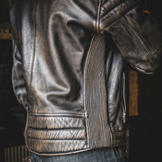 Age of Glory Rocker Leather Jacket in Black