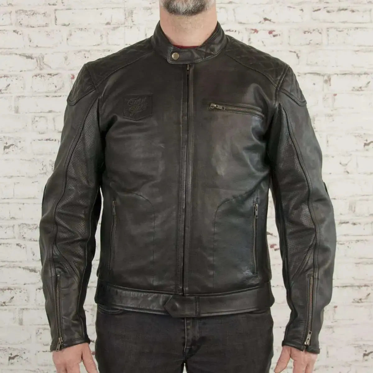 Age Of Glory Rogue Leather Jacket in Black | Veloce Club