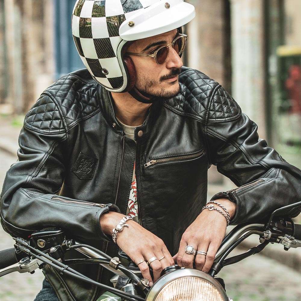 Age Of Glory Rogue Leather Jacket in Black