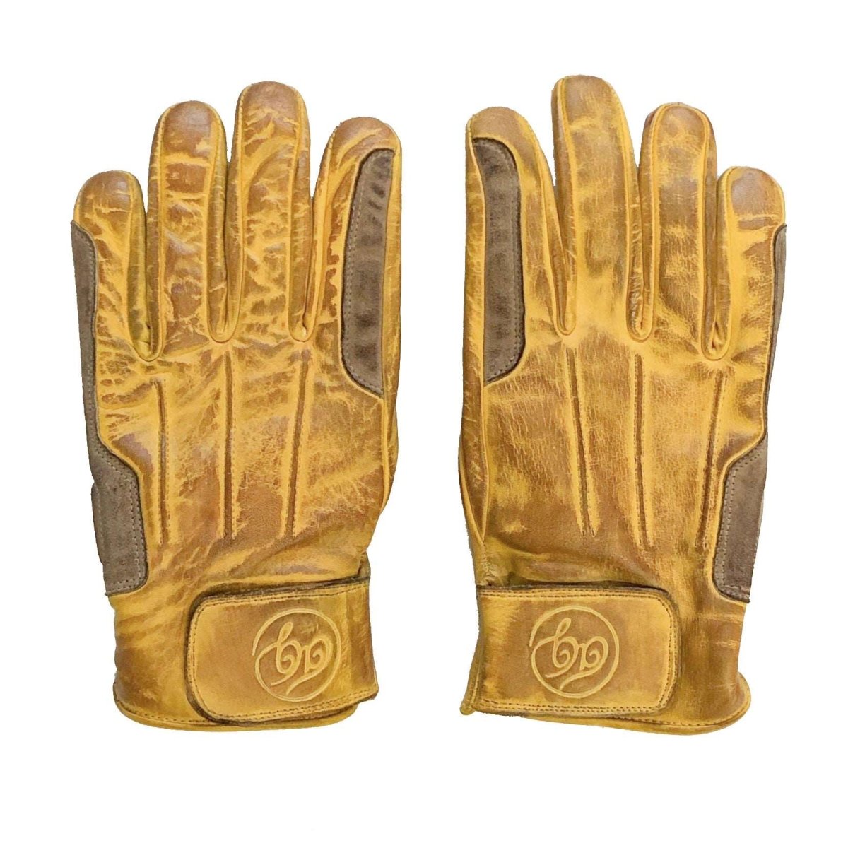 Age of Glory Rover Leather CE Gloves in Waxed Yellow