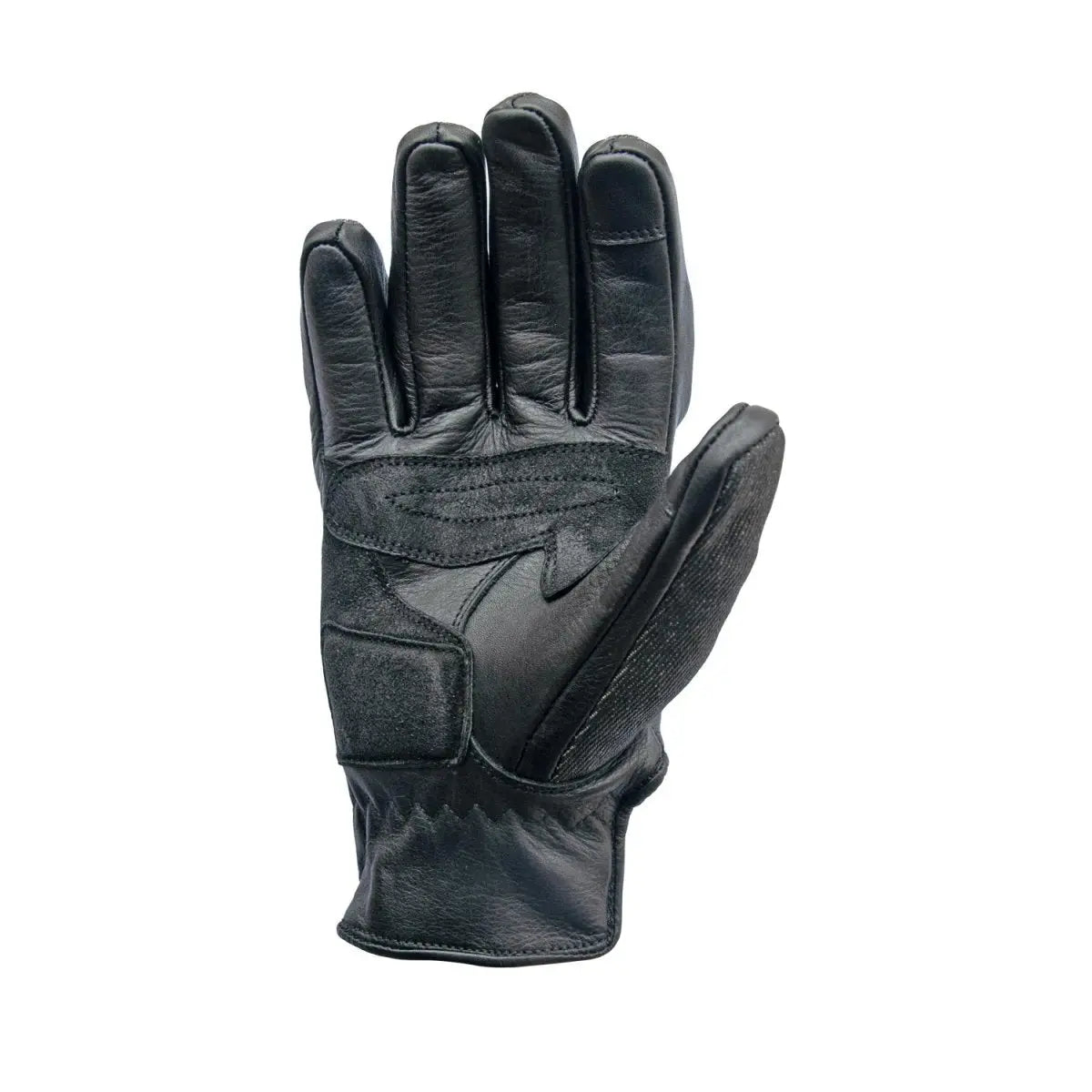 Age of Glory Shifter Gloves Black Leather & Denim | Veloce Club