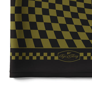 Age of Glory Twisted Checkers Neck tube in Black and Gold