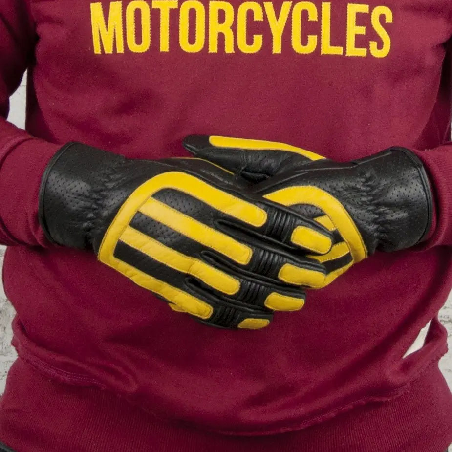 Age of Glory Victory Leather Gloves in Black | Veloce Club