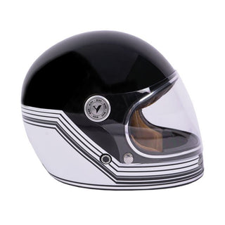 Roadster II Helmet in Line Black and White