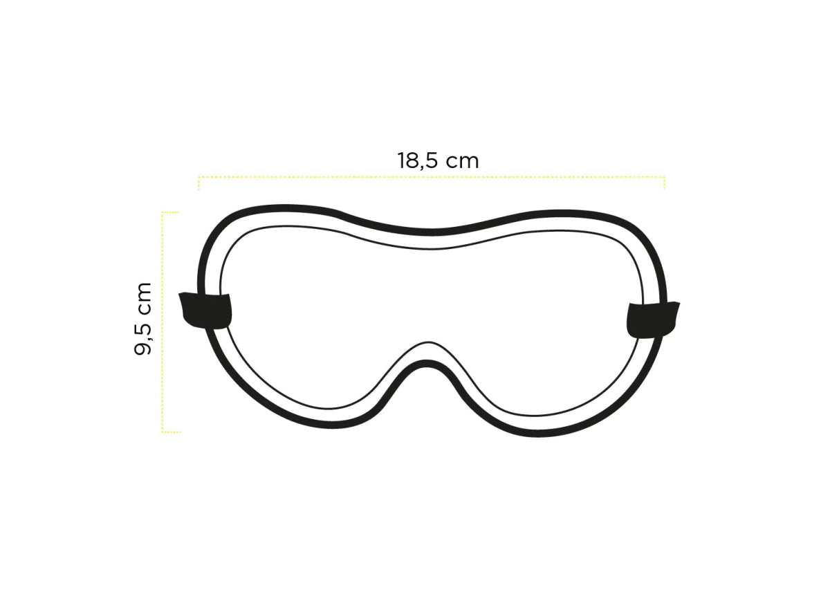 Ethen Cafe Racer Goggles - Black / Grey chequered