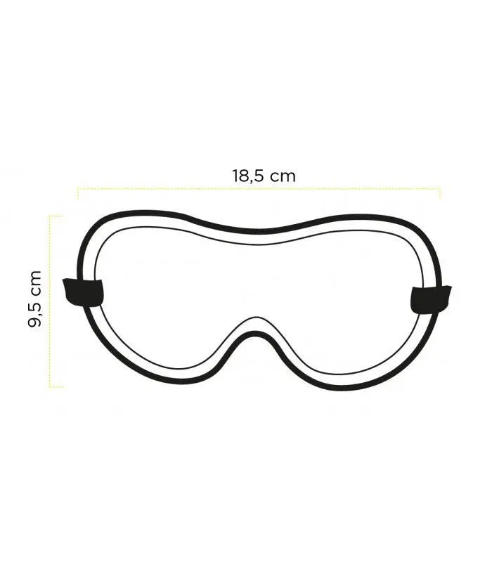 Ethen Cafe Racer Goggles - Black / Red stripes