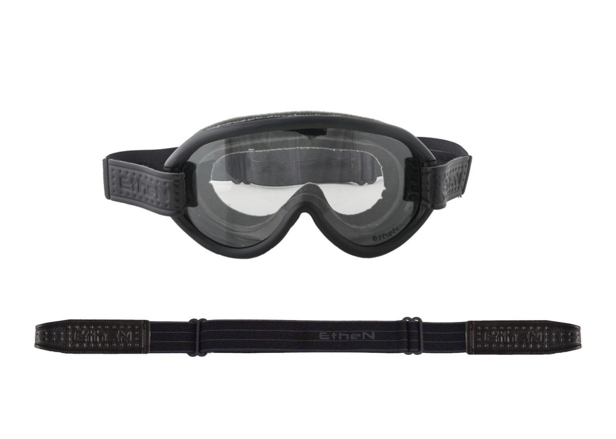 Ethen Scrambler Goggles - Black / Grey chequered
