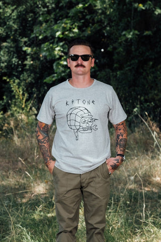 Kytone Outline T-shirt in Grey