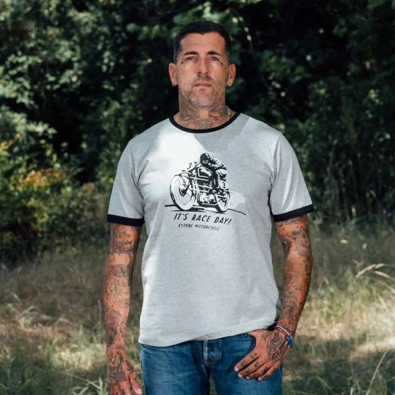 Kytone Race Day T-shirt in Grey