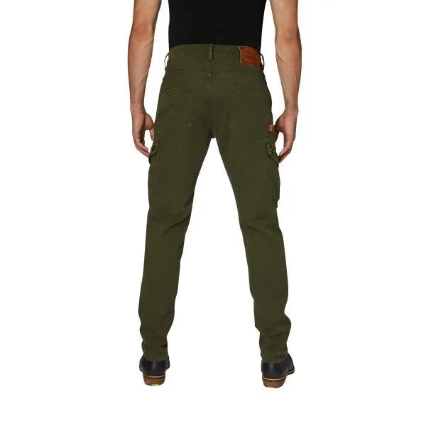 Rokker Cargo Slim Trousers in Olive