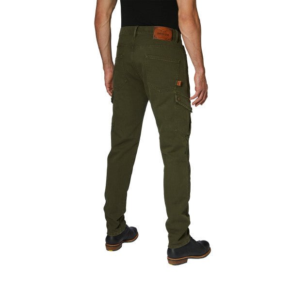 Rokker Cargo Slim Trousers in Olive