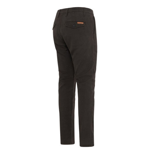 Rokker Chino Tweed Trousers in Dark Grey