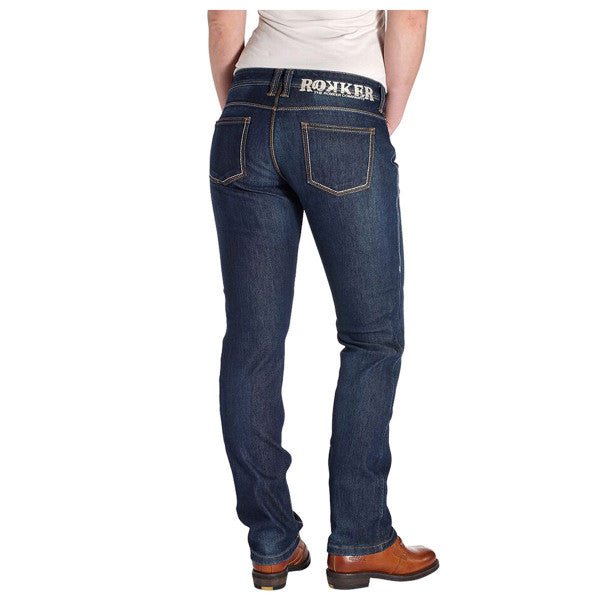 Rokker Revolution Womens Stretch Jeans in Blue