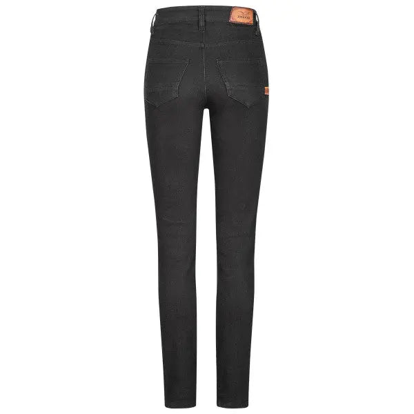 Rokker Rokkertech High Waist Womens Jeans in Black