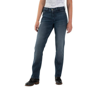 Rokker Rokkertech Mid Waist Straight Jeans Womens Jeans in Blue