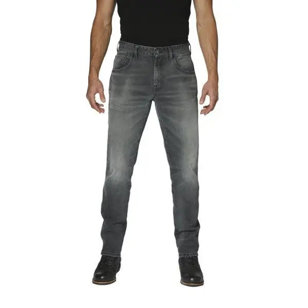 Rokker Rokkertech Tapered Slim Jeans in Grey