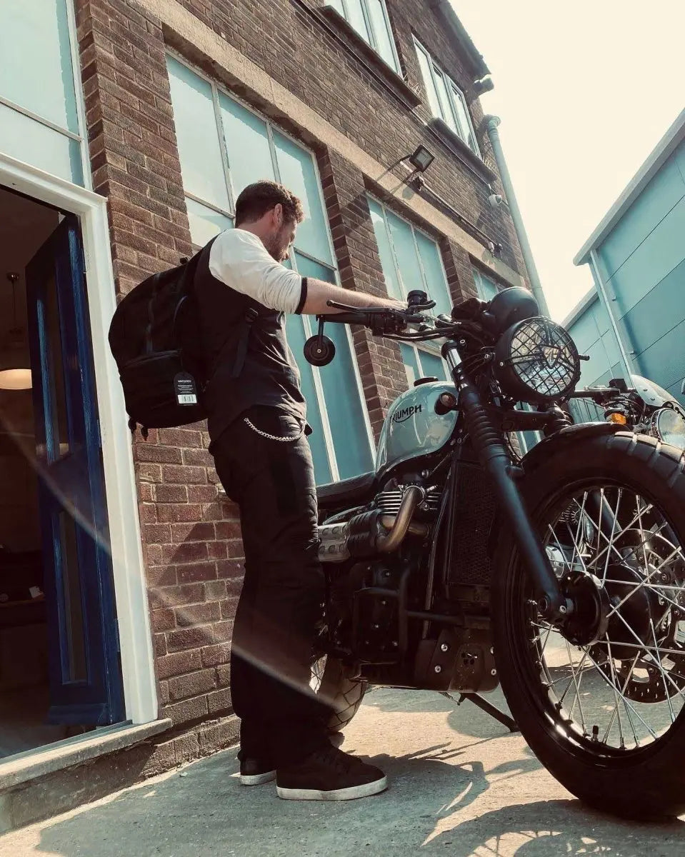 Wentworth Switchback Black Motorcycle Tail Bag / Backpack