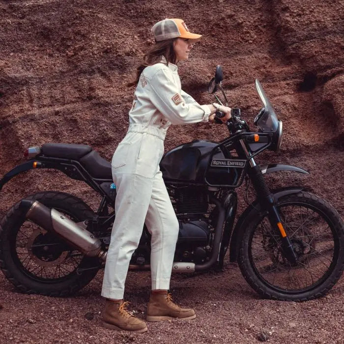 Wildust Sisters Aviator Ladies Jumpsuit - Ecru | Veloce Club