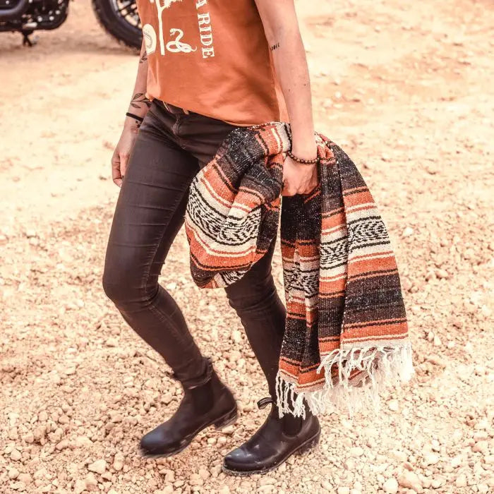 Wildust Sisters Mexican Rug with leather strap | Veloce Club