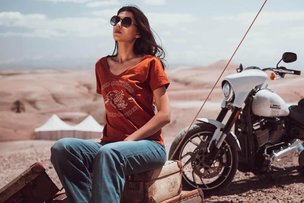 Wildust Sisters Speed Goddess T-Shirt - Red | Veloce Club