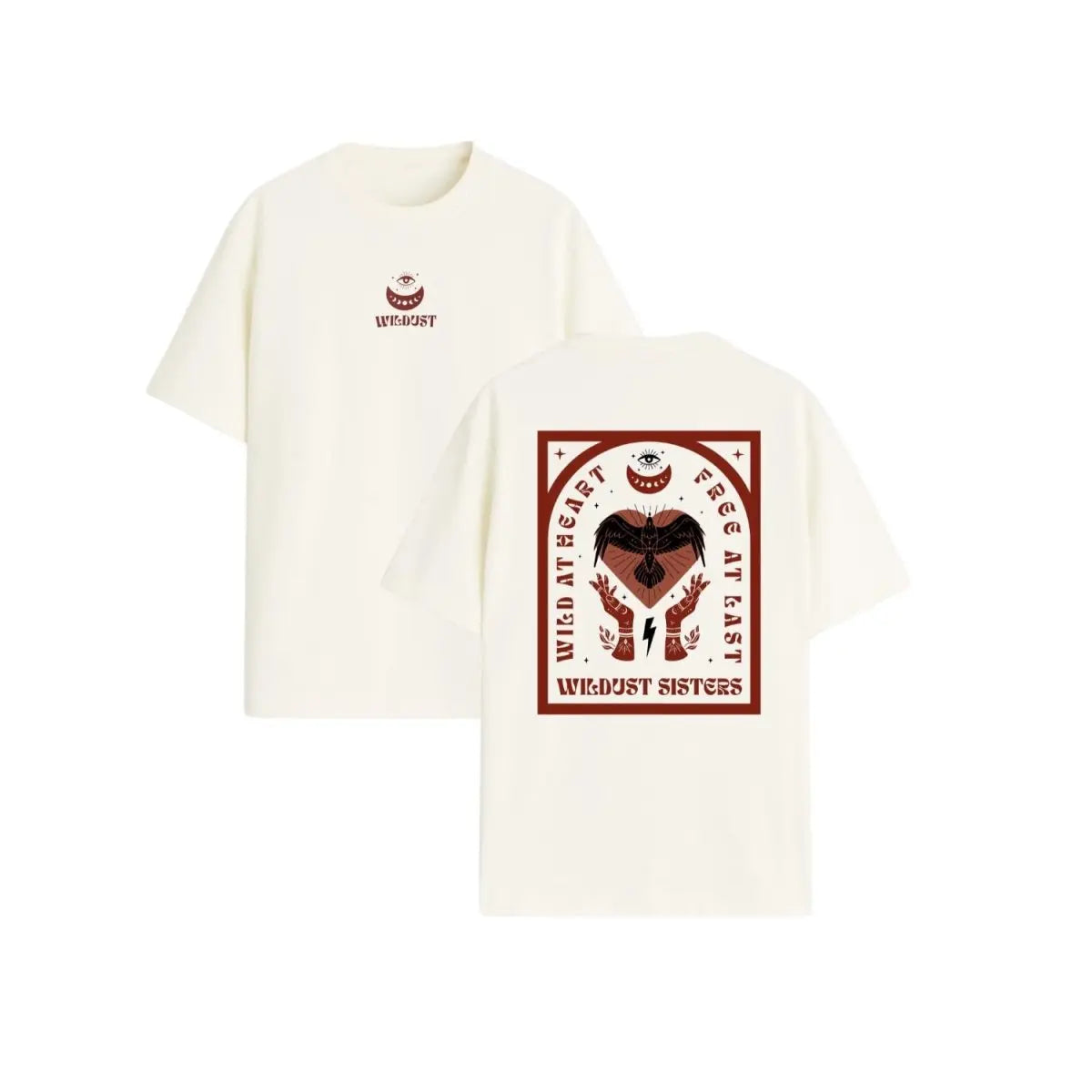 Wildust Sisters Wild Heart T-Shirt - Off White | Veloce Club
