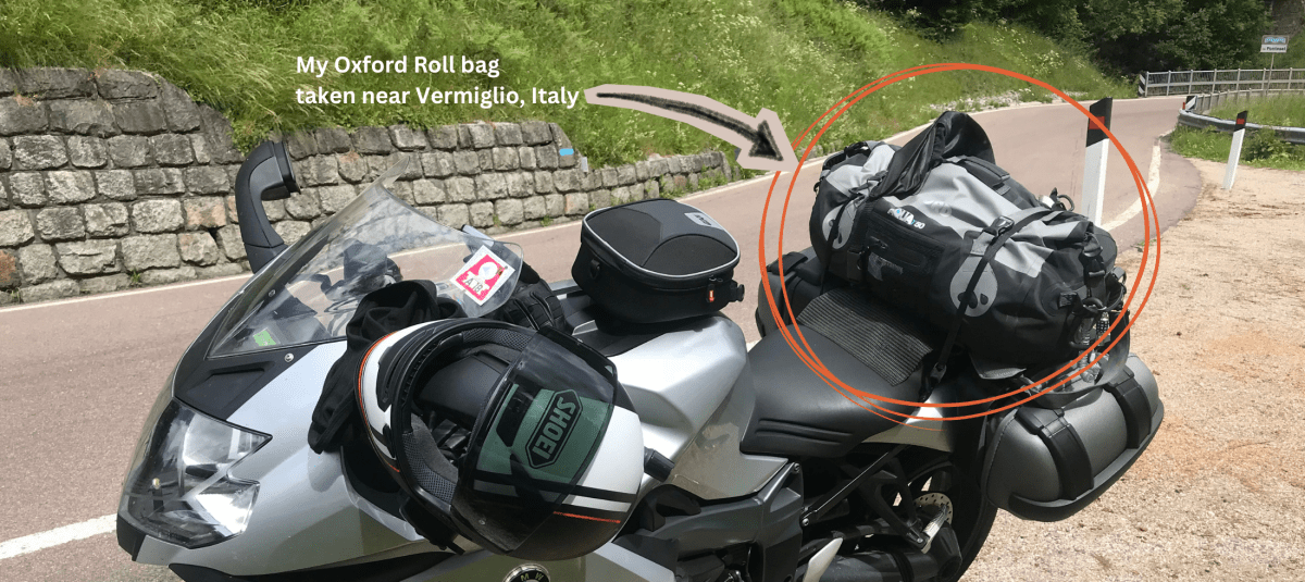 Oxford Motorcycle Luggage - tried and tested and sold at Veloce Club