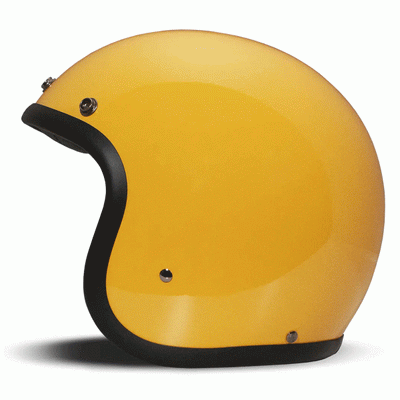 DMD Jet Retro Yellow Open face Helmet | Veloce Club