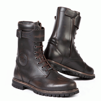 Stylmartin Rocket Waterproof Motorcycle Boots in Brown | Veloce Club