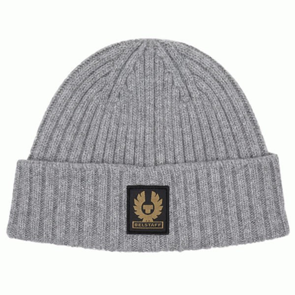 Belstaff Watch Beanie in Grey available at Veloce Club
