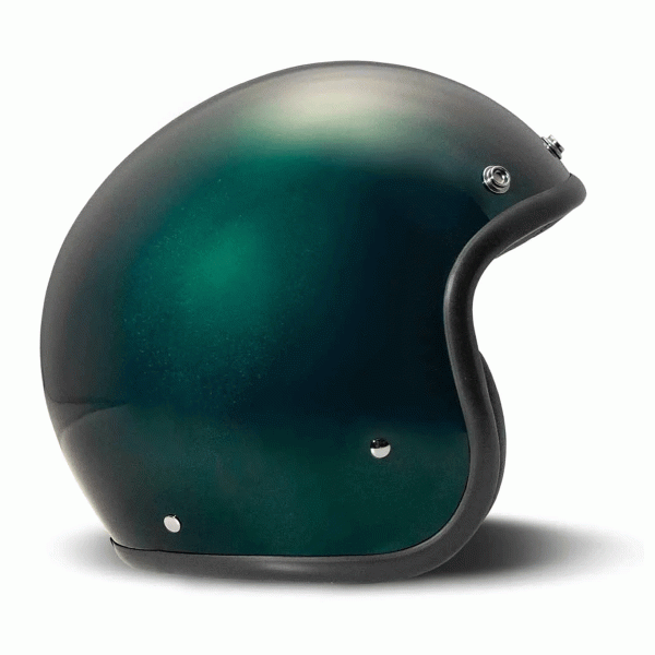 DMD Jet Retro Deep Green  Open face Helmet | Veloce Club